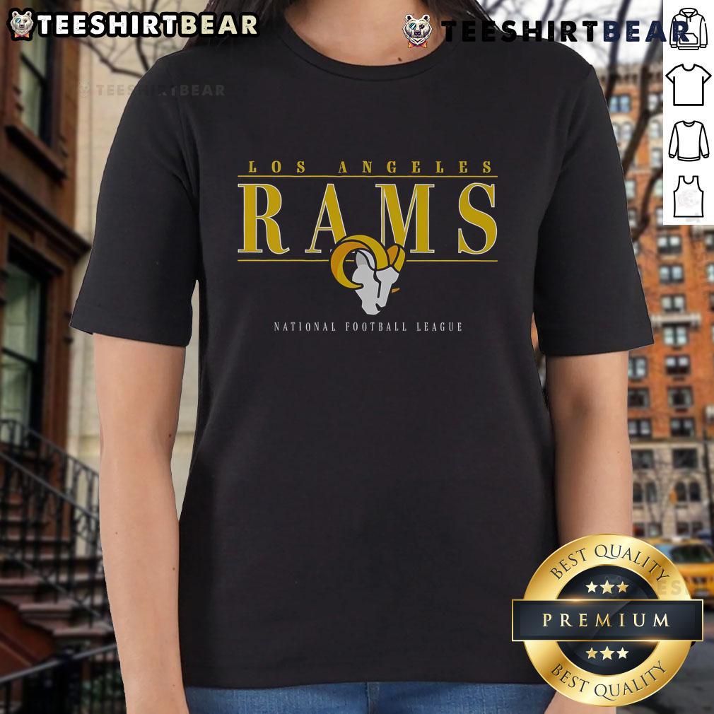 Stylish Los Angeles Rams signature bar ladies tee, perfect for game day and showing team spirit.