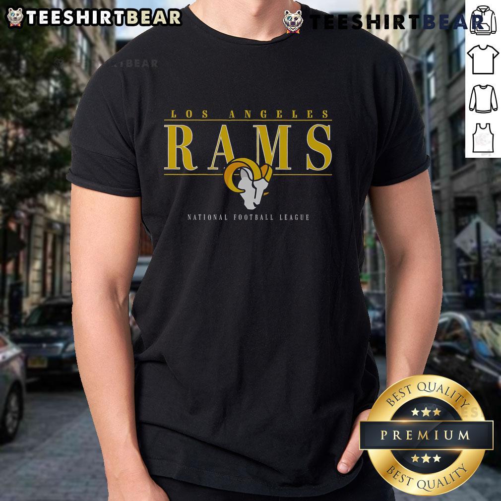 Good Los Angeles Rams Signature Bar T-Shirt featuring team colors and logo, perfect for Rams fans and game day attire.