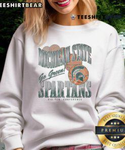Good Michigan State Spartans Baller Bounce Sweatshirt in green, featuring bold Spartans logo and sporty design.