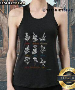 Good Mugwort Pennyroyal Black Cohosh herbs lovers tank top featuring a vibrant botanical design for nature enthusiasts.