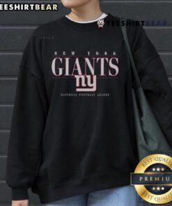 Alt Text: Good New York Giants signature bar sweatshirt featuring the team's logo and vibrant colors, perfect for fans.