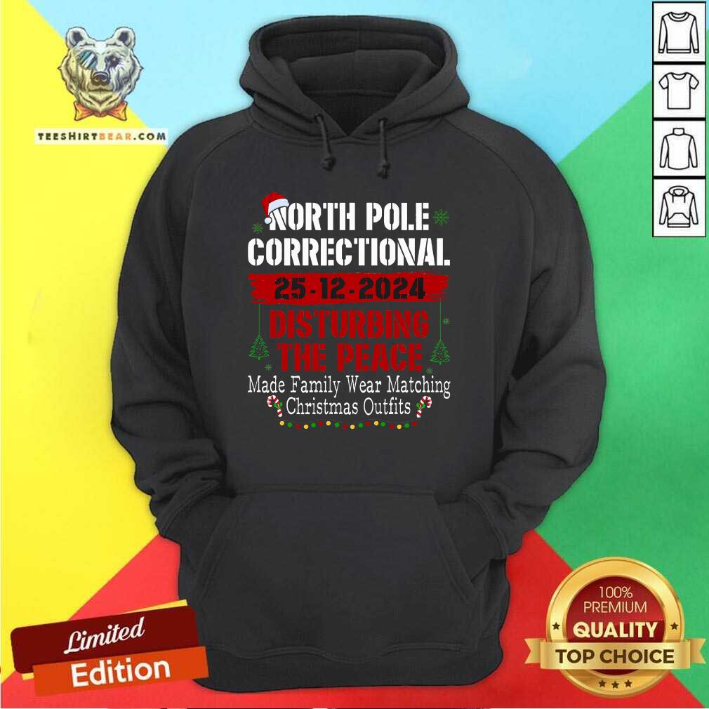 Good North Pole Correctional Disturbing The Peace Made Family Hoodie