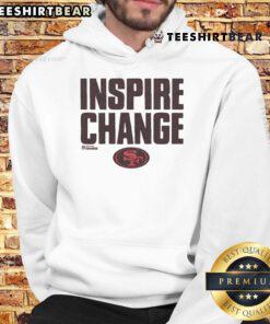 Good San Francisco 49ers Inspire Change Hoodie showcasing team logo and vibrant design, perfect for fans supporting social impact.