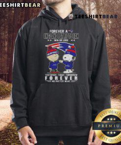 Good Snoopy and Charlie Brown Forever hoodie for England Patriots fans, showcasing team spirit win or lose.