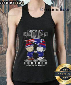 Good Snoopy Charlie Brown Forever England Patriots Fan tank top, perfect for showing team spirit win or lose.