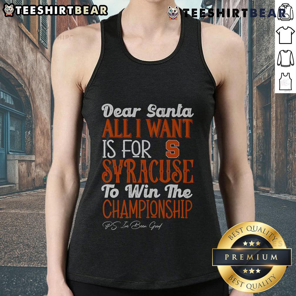 Good Syracuse Orange All I Want Tank Top featuring bold logo design, perfect for game days and casual wear.
