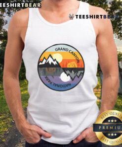 Vintage Grand Canyon National Park retro souvenir tank top featuring iconic landscape design and vibrant colors.
