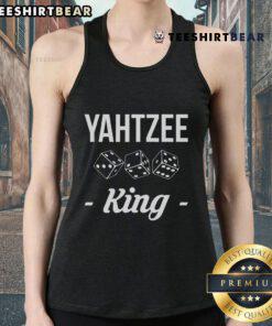 Good Yahtzee King Player Dice Game tank top featuring vibrant graphics for board game enthusiasts.