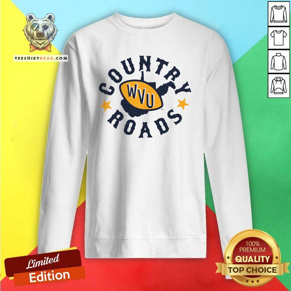 Hot Charlie Hustle Gray West Virginia Mountaineers Country Roads Sweatshirt