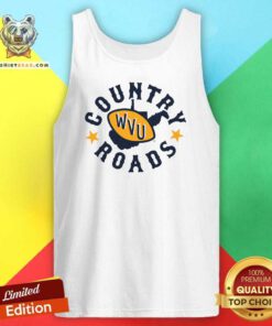 Hot Charlie Hustle Gray West Virginia Mountaineers Country Roads Tank-top