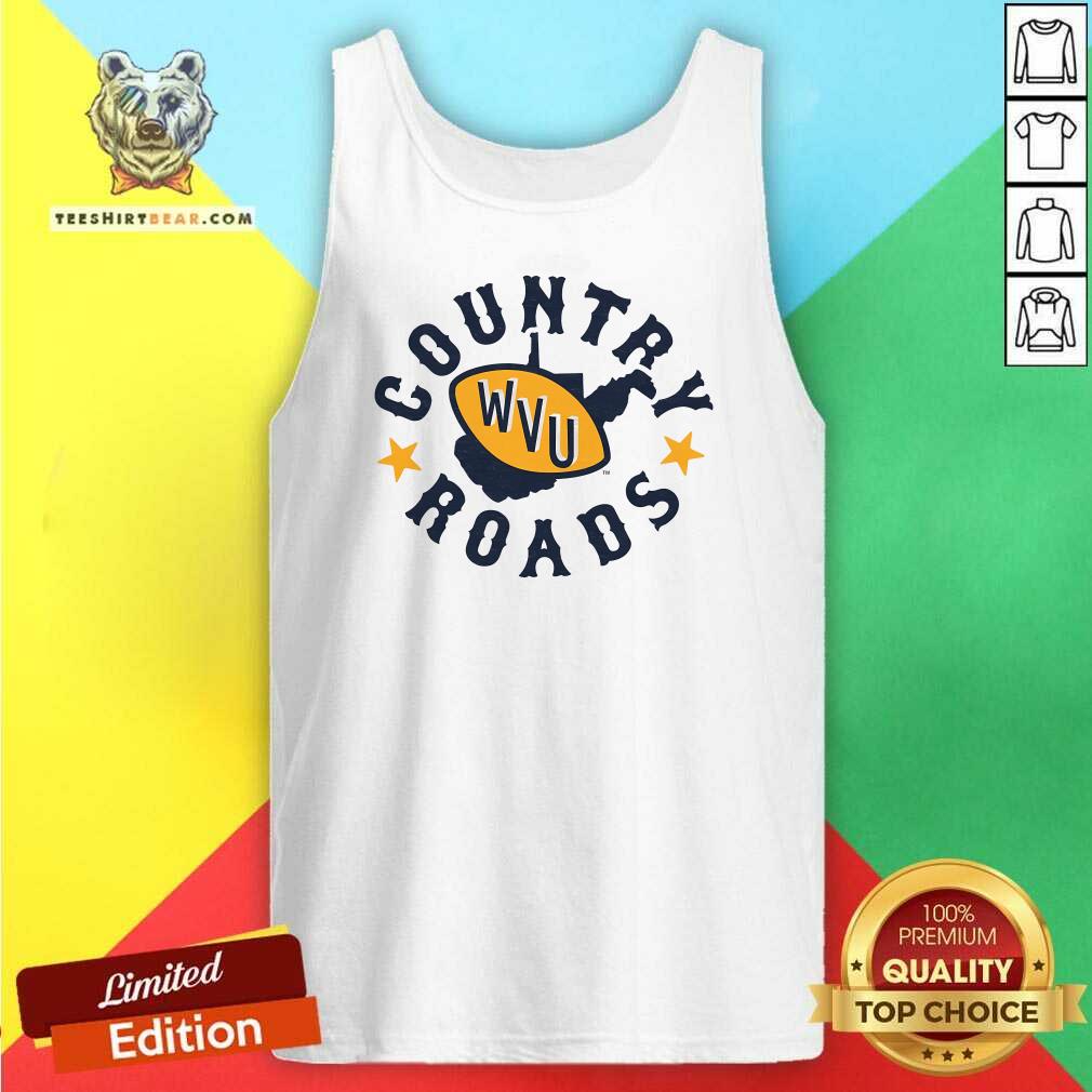 Hot Charlie Hustle Gray West Virginia Mountaineers Country Roads Tank-top