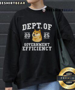 Hot Doge DOGE Department of Government Efficiency Trump 2025 Sweatshirt featuring vibrant graphics and cozy design.