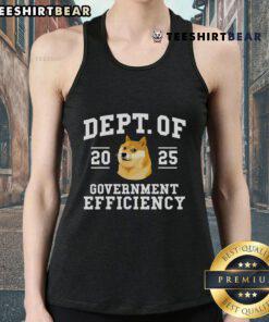 Hot Doge DOGE Department of Government Efficiency Trump 2025 tank top featuring a vibrant graphic design.
