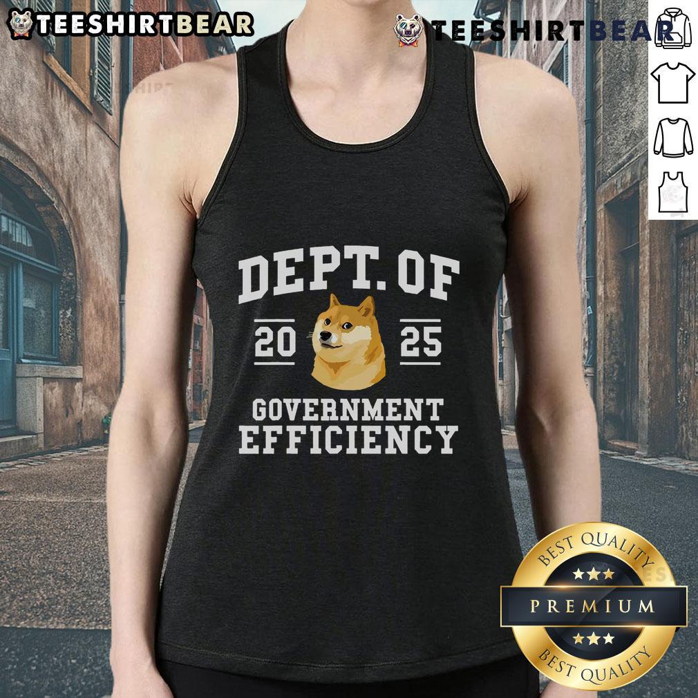 Hot Doge DOGE Department of Government Efficiency Trump 2025 tank top featuring a vibrant graphic design.
