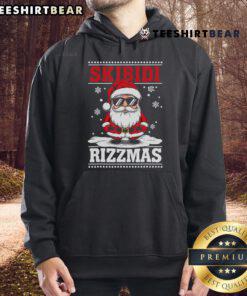 Hot Gen Alpha Slang Christmas Santa Skibidi Rizzmas Hoodie featuring colorful graphics and festive designs for trendy youth.