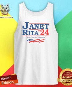 Hot Janet Rita '24 Blue Dog For President Tank-top