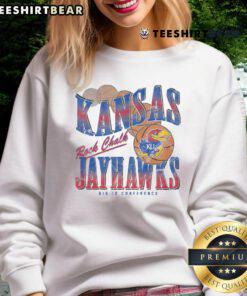 Alt Text: Hot Kansas Jayhawks Baller Bounce Sweatshirt featuring vibrant team colors and stylish design for sports fans.