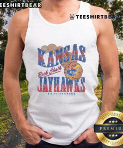 Alt Text: Hot Kansas Jayhawks Baller Bounce Tank Top in vibrant colors, perfect for game day and cheering on your team.