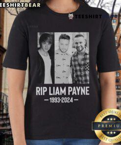 Hot Liam Payne Rip 1993-2024 Ladies Tee featuring a stylish tribute design for fans of the popular singer.