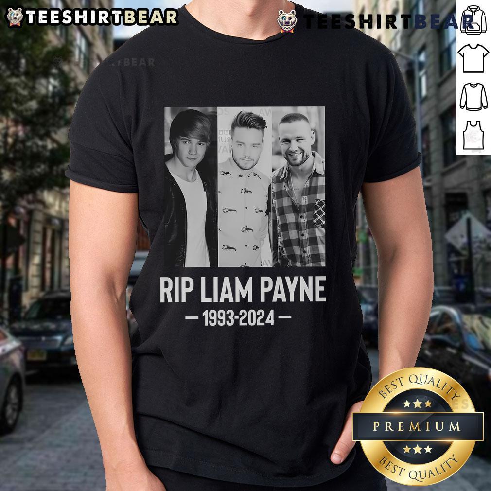 Alt Text: Hot Liam Payne Rip 1993-2024 T-Shirt featuring a stylish design in tribute to the singer's legacy.