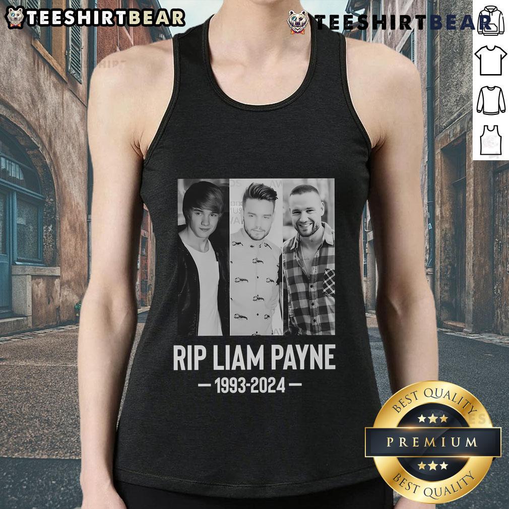 Hot Liam Payne Rip 1993-2024 tank top design featuring bold graphics and a stylish fit for fans and fashion enthusiasts.