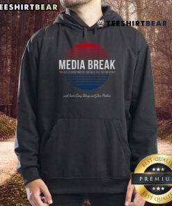 Hot Media Break hoodie featuring bold slogan: 'You Give Us Three Minutes and We'll Give You The World.'