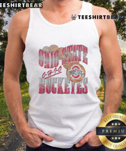 Hot Ohio State Buckeyes Baller Bounce Tank Top in red, featuring the iconic Buckeyes logo, perfect for game day.