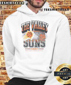 Alt Text: Hot Phoenix Suns City Edition No Look Hoodie featuring vibrant team colors and stylish design for fans.