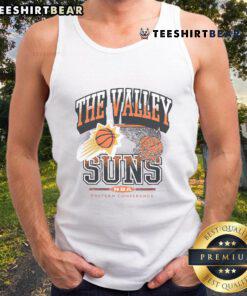Alt Text: Hot Phoenix Suns City Edition No Look Tank Top featuring vibrant colors and stylish design for basketball fans.