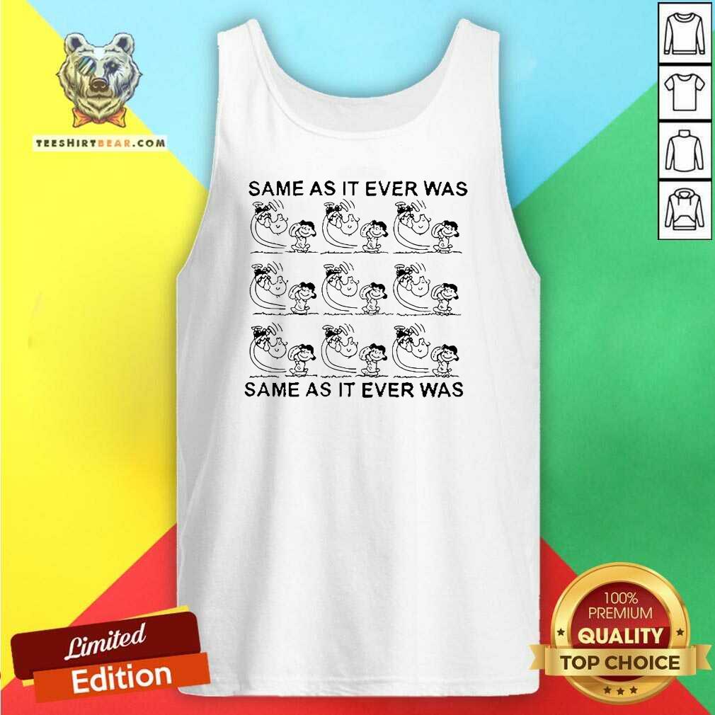 Hot Same As It Ever Was Same As It Ever Was Charlie And Sally Brown Tank-top