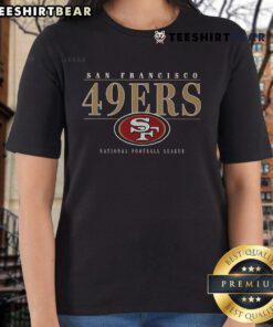 Hot San Francisco 49ers signature bar ladies tee, featuring vibrant team colors and stylish design for female fans.