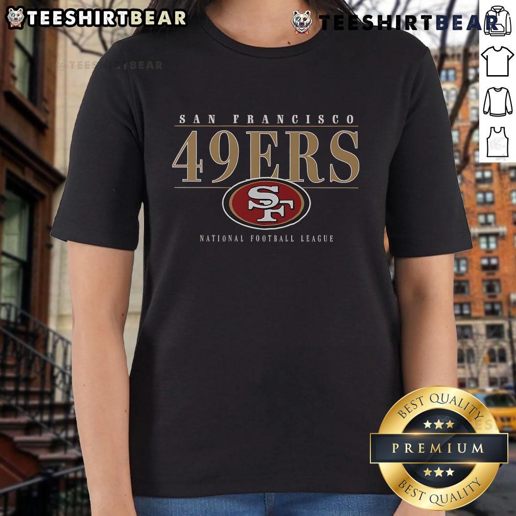 Hot San Francisco 49ers signature bar ladies tee, featuring vibrant team colors and stylish design for female fans.
