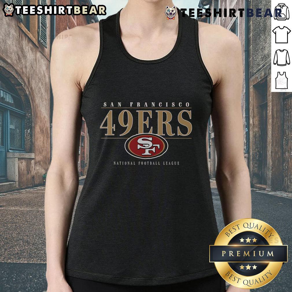 Hot San Francisco 49ers signature bar tank top featuring vibrant team colors and logo, perfect for game day attire.