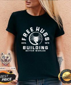 Hot Slobbery Free Hug Building Better Worlds Alien V-neck