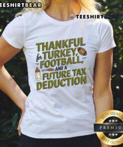 Hot Thanksgiving pregnancy announcement ladies tee featuring festive design and warm colors, perfect for holiday celebrations.