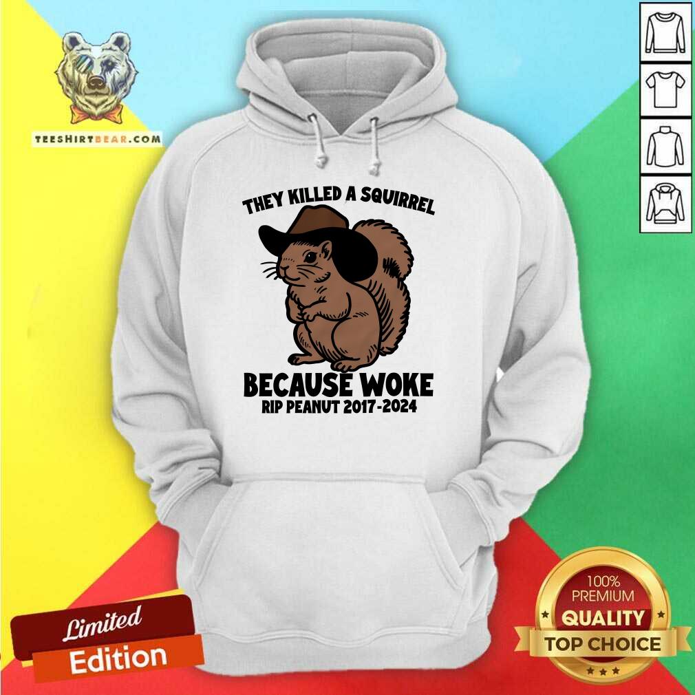 Hot They Killed A Squirrel Because Woke Rip Peanut 2017-2024 Hoodie