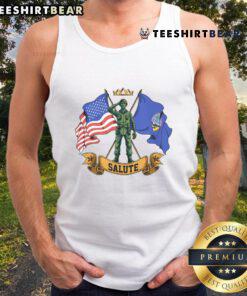 Hot Veterans Day Salute Tank Top featuring a patriotic design, perfect for honoring veterans in style.