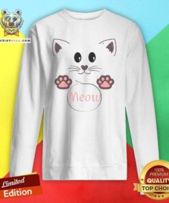 Nice Cute Cat Meow Meowy Christmas Sweatshirt