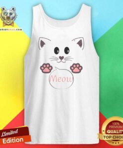 Nice Cute Cat Meow Meowy Christmas Tank-top