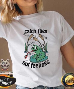 Nice Cute Catch Flies Not Feelings Frogs V-neck