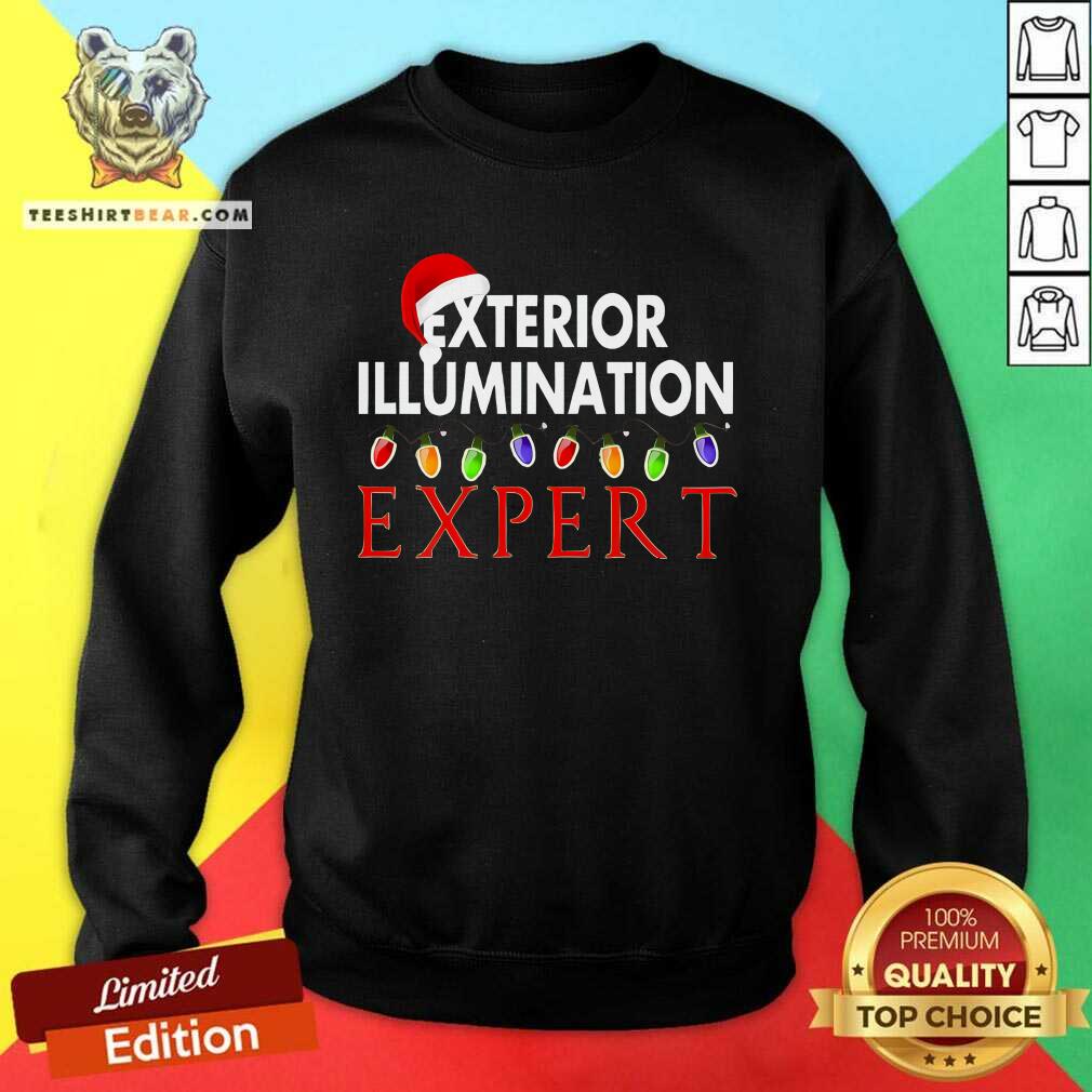 Nice Exterior Illumination Expert Christmas Light Decorator Sweatshirt