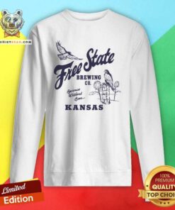 Nice Free State Brewery Lawrence Kansas Sweatshirt