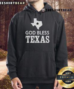 Nice God Bless Texas hoodie featuring a bold graphic design celebrating Texas pride and style.