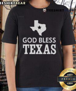 Nice God Bless Texas ladies tee featuring a stylish design and vibrant colors, perfect for Texas pride and casual wear.