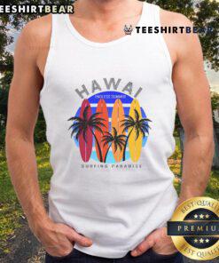 Nice Hawaii surfing paradise tank top featuring an endless summer design, perfect for beach lovers and surf enthusiasts.