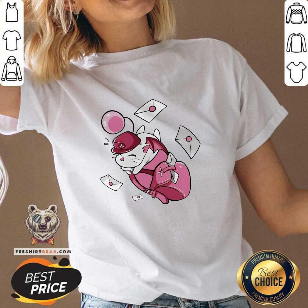 Nice Moogle With A Mailbag Letter Arrived V-neck