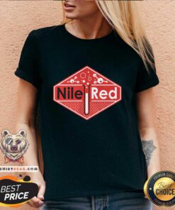 Nice Nilered Classic Logo V-neck