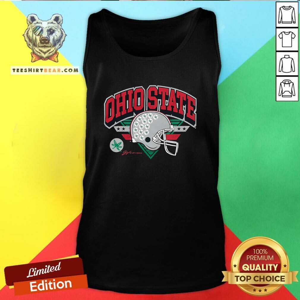 Nice Ohio State Retro Helmet Tank-top