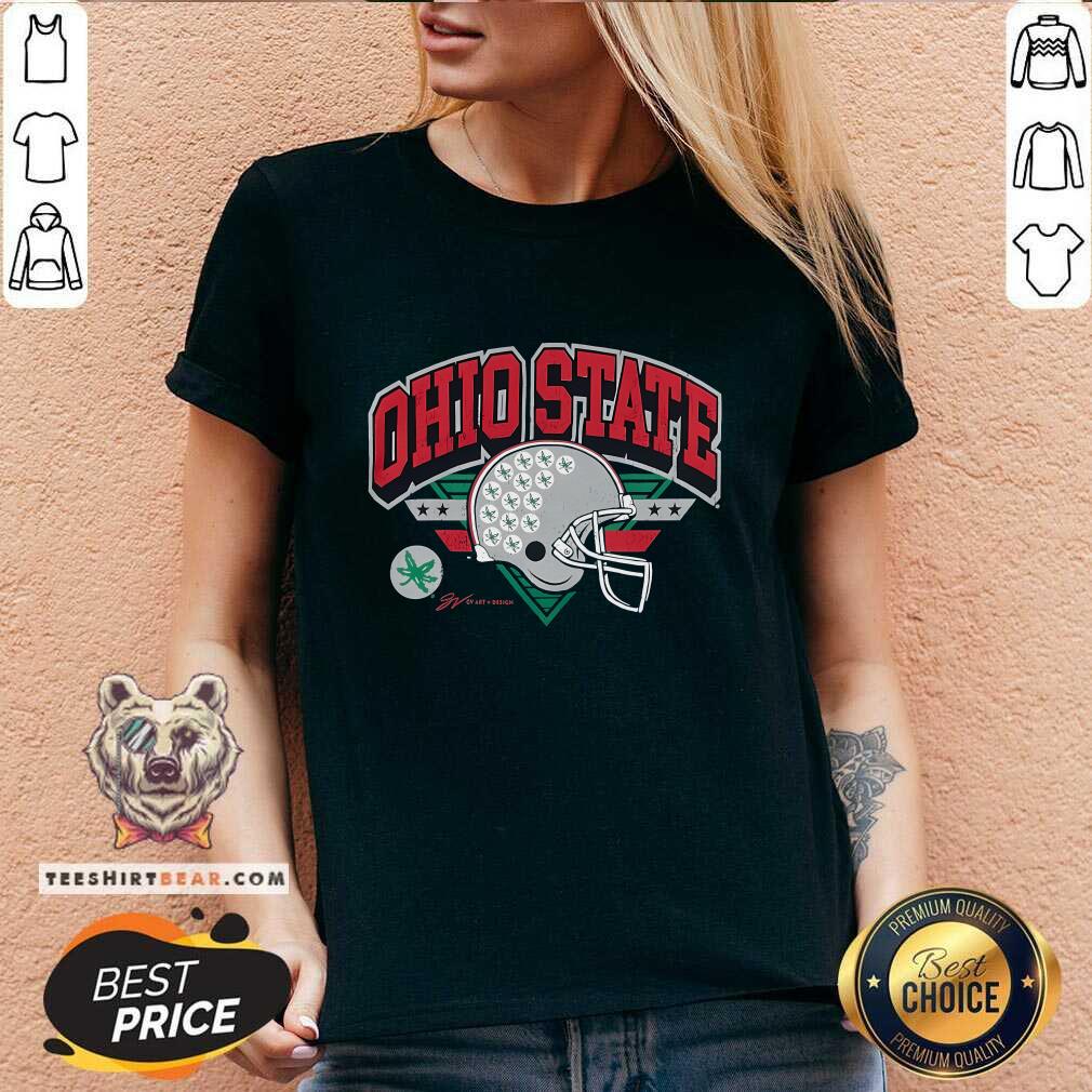 Nice Ohio State Retro Helmet V-neck