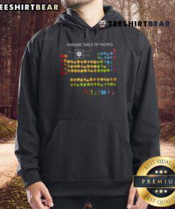 Stylish RPG Hoodie featuring a vibrant periodic table design, perfect for gamers and science enthusiasts.